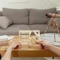 RoboTime 3D drevená mechanická skladačka Pirátsky ďalekohľad
